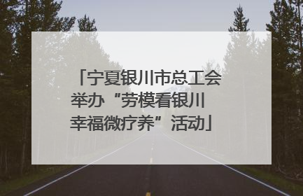 宁夏银川市总工会举办“劳模看银川 幸福微疗养”活动