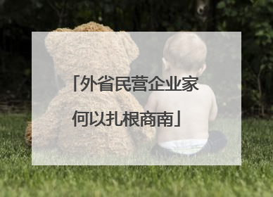 外省民营企业家何以扎根商南