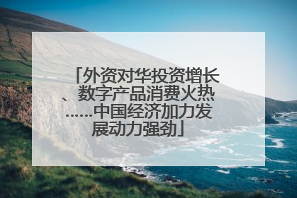 外资对华投资增长、数字产品消费火热……中国经济加力发展动力强劲