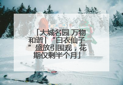 大城名园 万物和谐│“白衣仙子”盛放引围观，花期仅剩半个月