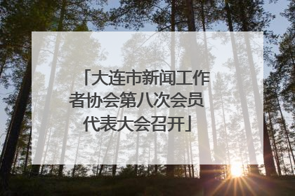 大连市新闻工作者协会第八次会员代表大会召开