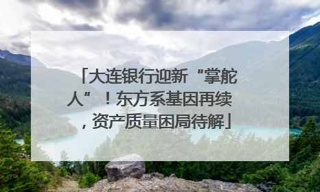 大连银行迎新“掌舵人”！东方系基因再续，资产质量困局待解