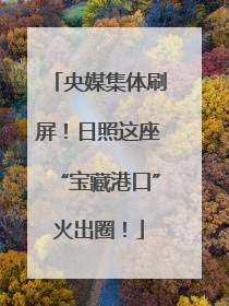 央媒集体刷屏！日照这座“宝藏港口”火出圈！