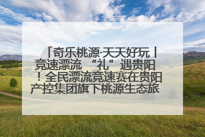 奇乐桃源·天天好玩丨竞速漂流 “礼”遇贵阳！全民漂流竞速赛在贵阳产控集团旗下桃源生态旅游度假区举行