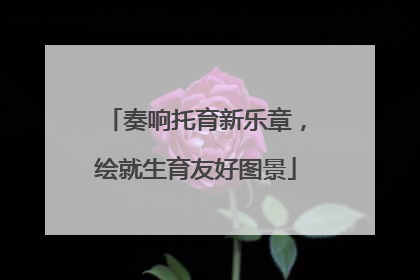 奏响托育新乐章，绘就生育友好图景