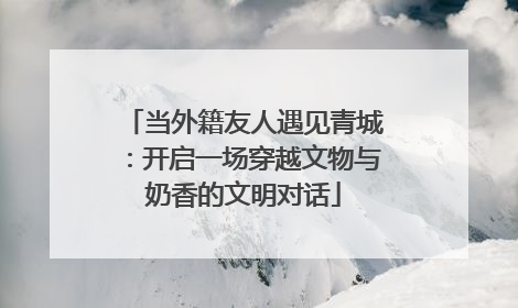 当外籍友人遇见青城：开启一场穿越文物与奶香的文明对话