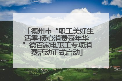 德州市“职工美好生活季·暖心消费嘉年华”德百家电惠工专项消费活动正式启动