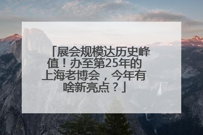 展会规模达历史峰值！办至第25年的上海老博会，今年有啥新亮点？
