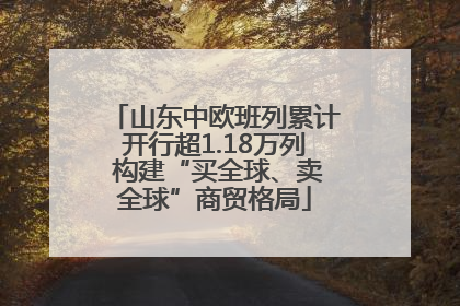 山东中欧班列累计开行超1.18万列 构建“买全球、卖全球”商贸格局