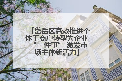 岱岳区高效推进个体工商户转型为企业“一件事” 激发市场主体新活力