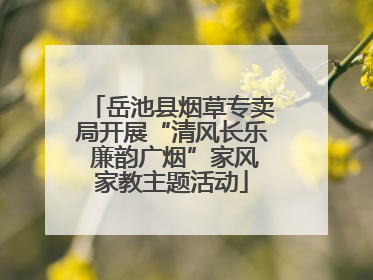 岳池县烟草专卖局开展“清风长乐 廉韵广烟”家风家教主题活动