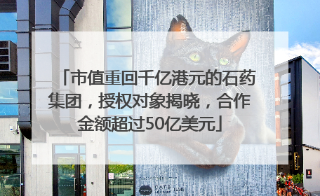 市值重回千亿港元的石药集团，授权对象揭晓，合作金额超过50亿美元