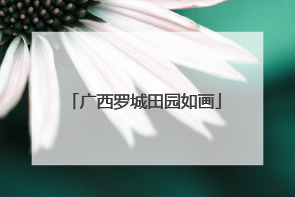 广西罗城田园如画