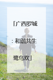 广西罗城：和谐共生鹭鸟欢