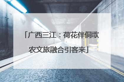 广西三江：荷花伴侗歌 农文旅融合引客来