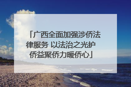 广西全面加强涉侨法律服务 以法治之光护侨益聚侨力暖侨心