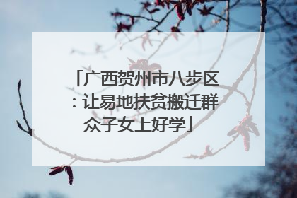 广西贺州市八步区：让易地扶贫搬迁群众子女上好学