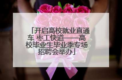 开启高校就业直通车 枣工快道——高校毕业生毕业季专场招聘会举办