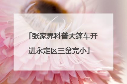 张家界科普大篷车开进永定区三岔完小