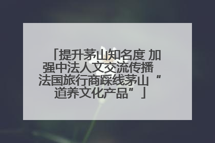 提升茅山知名度 加强中法人文交流传播 法国旅行商踩线茅山“道养文化产品”