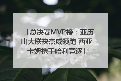 总决赛MVP榜：亚历山大联袂杰威领跑 西亚卡姆携手哈利竞逐