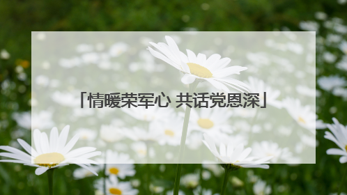 情暖荣军心 共话党恩深