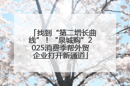 找到“第二增长曲线”！“泉城购”2025消费季帮外贸企业打开新通道
