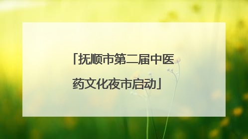 抚顺市第二届中医药文化夜市启动