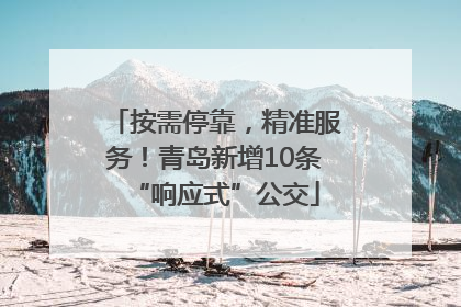 按需停靠，精准服务！青岛新增10条“响应式”公交