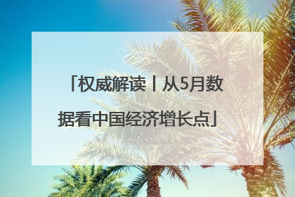 权威解读丨从5月数据看中国经济增长点