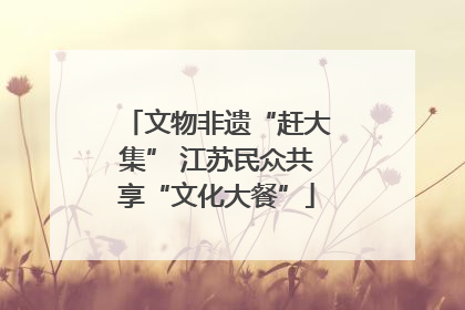 文物非遗“赶大集” 江苏民众共享“文化大餐”