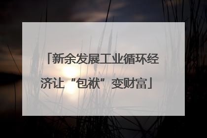 新余发展工业循环经济让“包袱”变财富