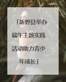 新野县举办端午主题实践活动助力青少年成长