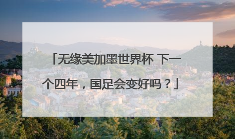 无缘美加墨世界杯 下一个四年，国足会变好吗？