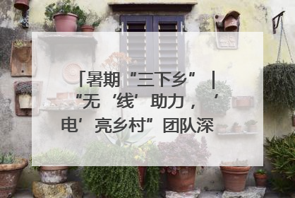暑期“三下乡”｜“无‘线’助力，‘电’亮乡村”团队深耕实践，赋能乡村振兴新图景
