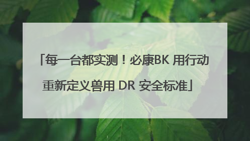 每一台都实测！必康BK 用行动重新定义兽用 DR 安全标准