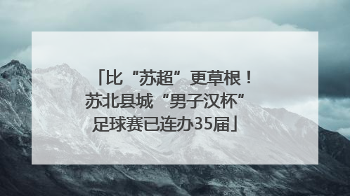 比“苏超”更草根！苏北县城“男子汉杯”足球赛已连办35届