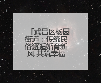 武昌区杨园街道：传统民俗邂逅婚育新风 共筑幸福和谐家园