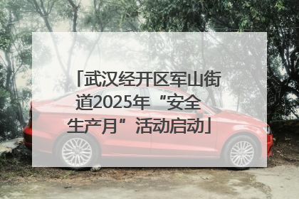 武汉经开区军山街道2025年“安全生产月”活动启动