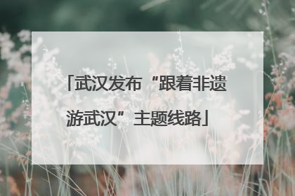 武汉发布“跟着非遗游武汉”主题线路