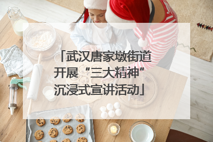 武汉唐家墩街道开展“三大精神”沉浸式宣讲活动