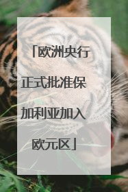 欧洲央行正式批准保加利亚加入欧元区