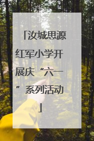 汝城思源红军小学开展庆“六一”系列活动