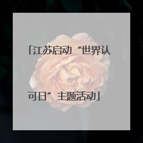 江苏启动“世界认可日”主题活动