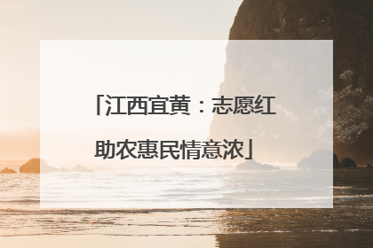 江西宜黄：志愿红助农惠民情意浓