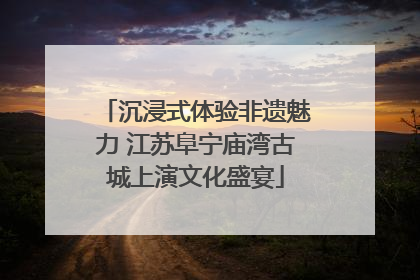 沉浸式体验非遗魅力 江苏阜宁庙湾古城上演文化盛宴