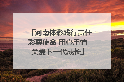 河南体彩践行责任彩票使命 用心用情关爱下一代成长