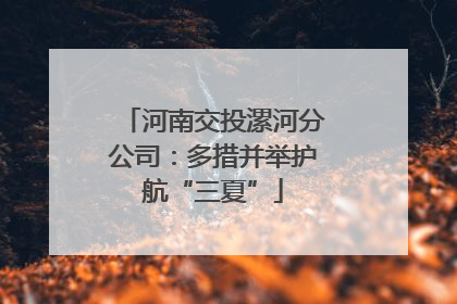 河南交投漯河分公司：多措并举护航“三夏”