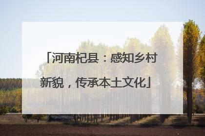 河南杞县：感知乡村新貌，传承本土文化