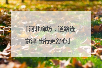 河北廊坊：道路连京津 出行更舒心